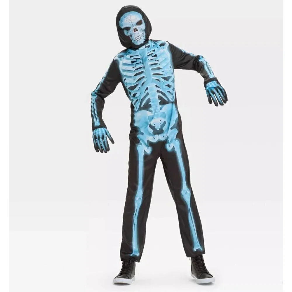 Target Kids' X-Ray Skeleton Costume Jumpsuit Hyde & EEK! Boutique™ Size Medium